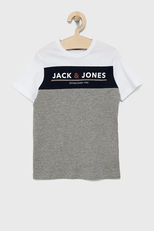 siva Jack & Jones otroška majica Fantovski
