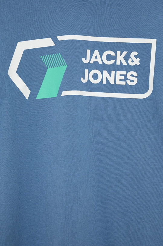 Jack & Jones t-shirt bawełniany dziecięcy niebieski