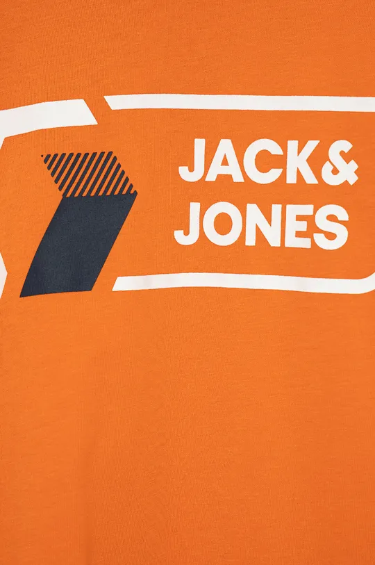 Dječja pamučna majica kratkih rukava Jack & Jones narančasta