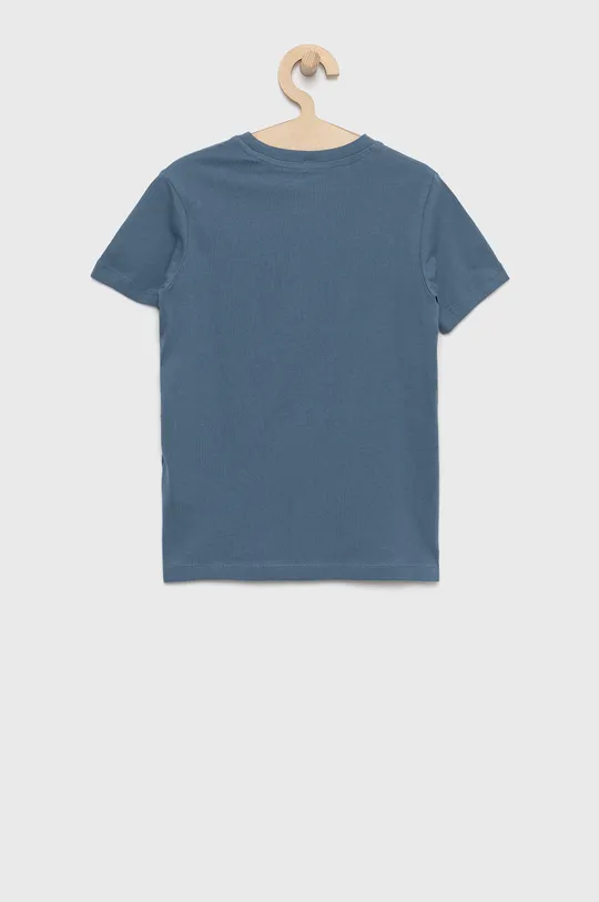 Παιδικό βαμβακερό μπλουζάκι Jack & Jones μπλε