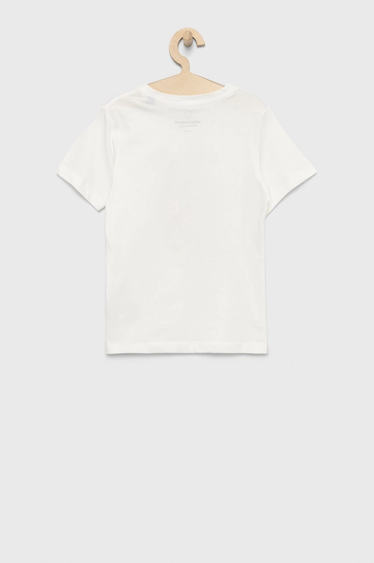 Jack & Jones t-shirt bawełniany dziecięcy biały