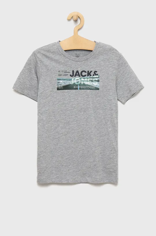 szary Jack & Jones t-shirt dziecięcy Chłopięcy