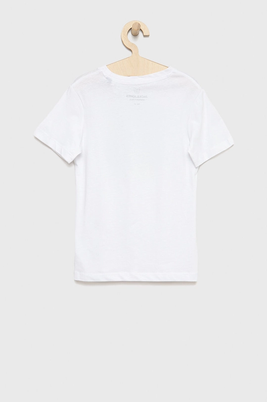 Jack & Jones t-shirt bawełniany dziecięcy biały