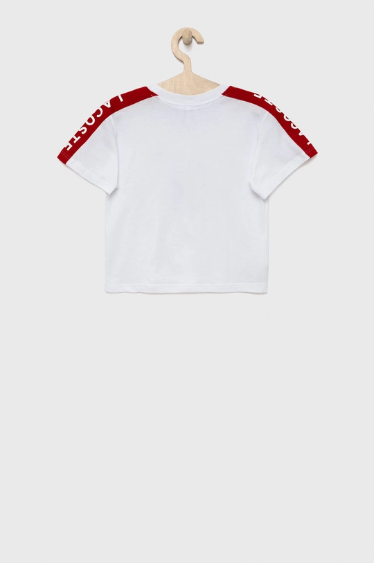 Lacoste t-shirt bawełniany dziecięcy TJ2659 biały