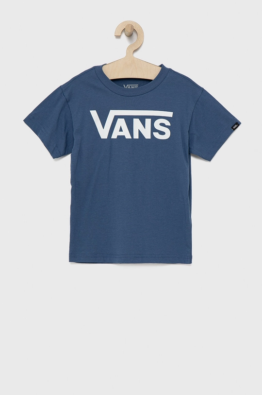 niebieski Vans t-shirt bawełniany dziecięcy Chłopięcy