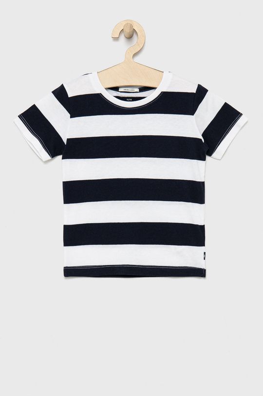 mornarsko modra Tom Tailor bombažna otroška majica Fantovski