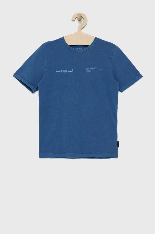 голубой Детская хлопковая футболка Tom Tailor Для мальчиков