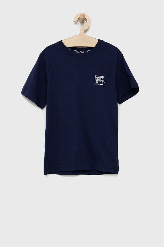 námořnická modř Dětské bavlněné tričko Fila Chlapecký