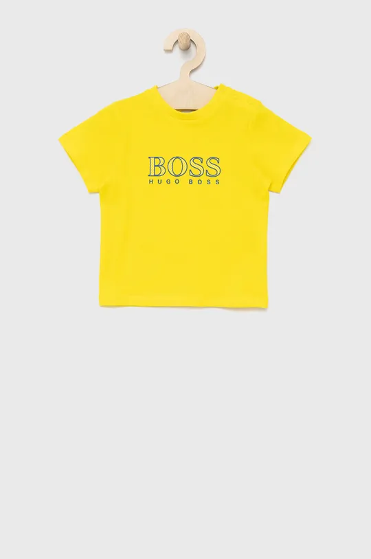 κίτρινο Παιδικό μπλουζάκι Boss Για αγόρια