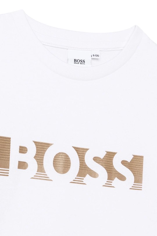 biały Boss t-shirt dziecięcy J25N39.114.150