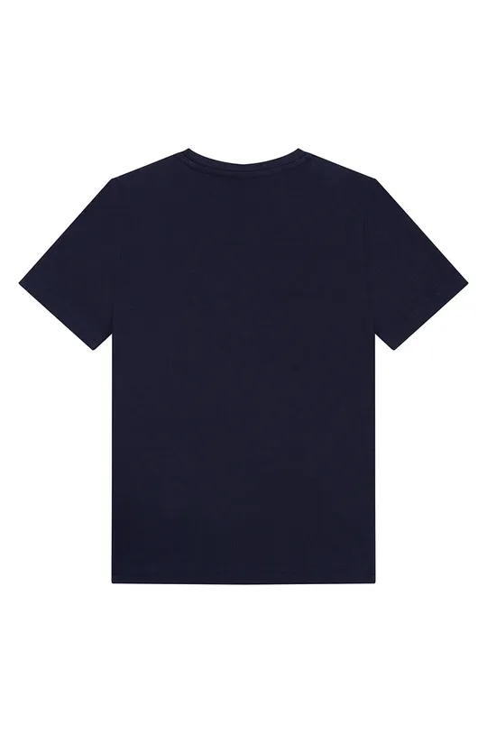 Παιδικό βαμβακερό μπλουζάκι Boss σκούρο μπλε