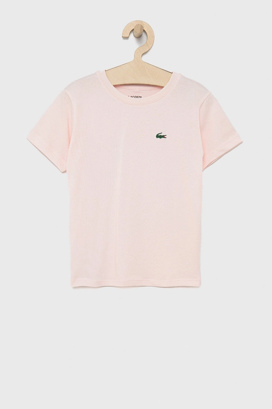 różowy Lacoste t-shirt dziecięcy TJ8811 Chłopięcy