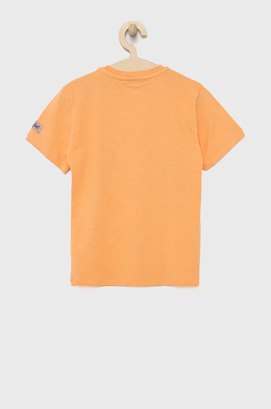 Παιδικό βαμβακερό μπλουζάκι Birba&Trybeyond πορτοκαλί
