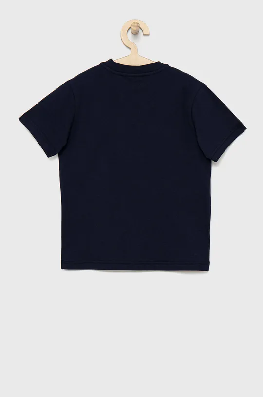 Παιδικό βαμβακερό μπλουζάκι Lacoste σκούρο μπλε