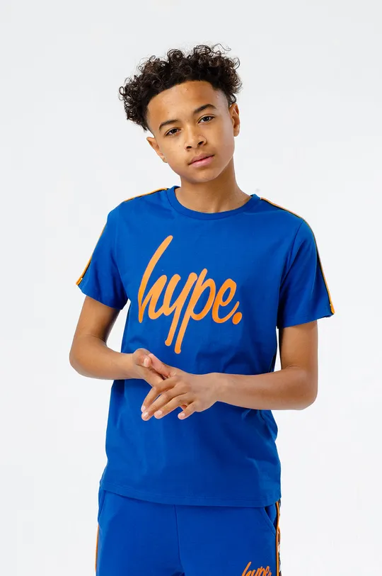 granatowy Hype t-shirt bawełniany dziecięcy Chłopięcy