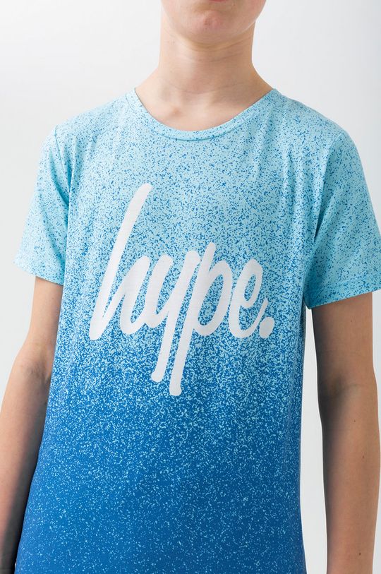 modrá Dětské bavlněné tričko Hype