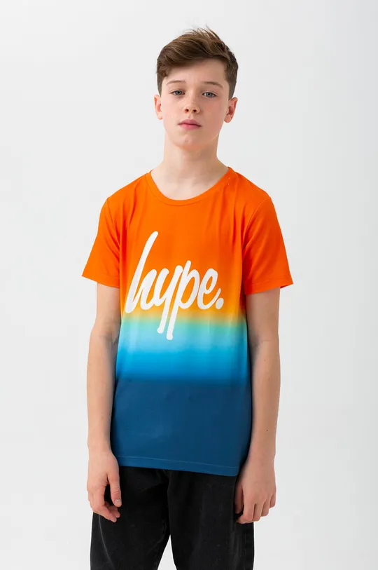 πορτοκαλί Παιδικό βαμβακερό μπλουζάκι Hype Για αγόρια