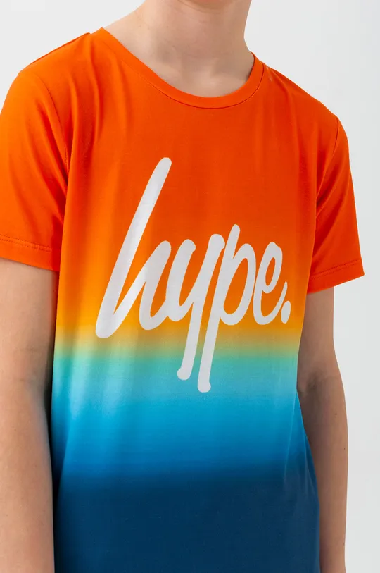 pomarańczowy Hype t-shirt bawełniany dziecięcy