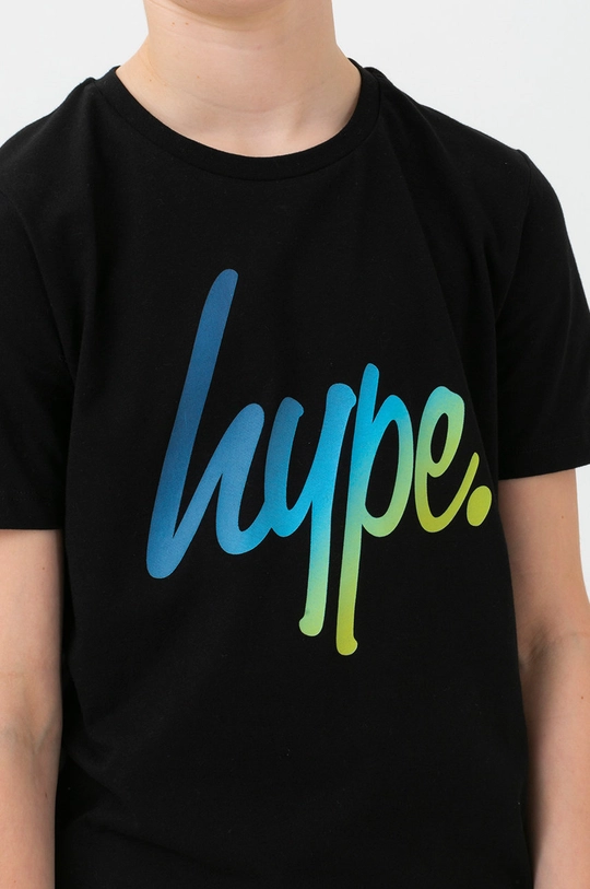 czarny Hype t-shirt bawełniany dziecięcy