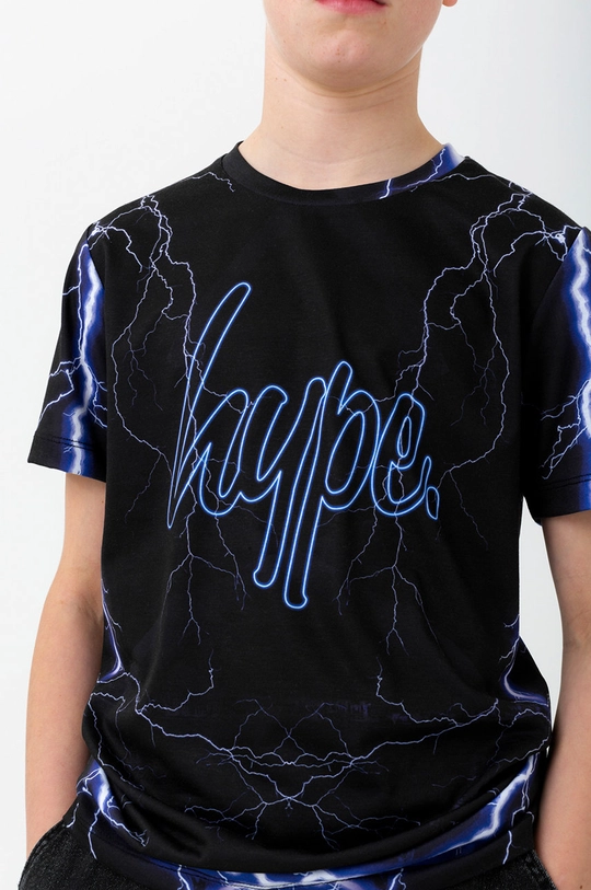 czarny Hype t-shirt bawełniany dziecięcy