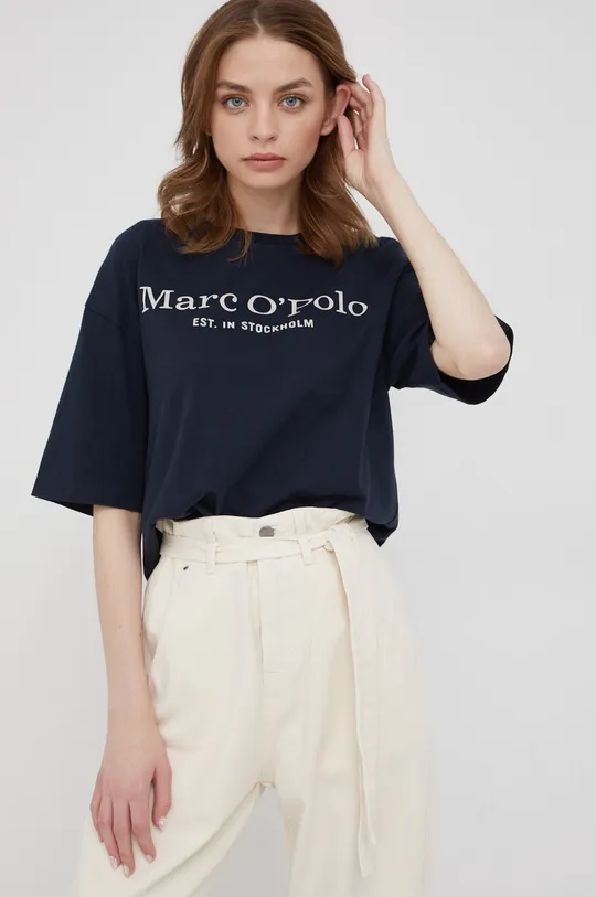 σκούρο μπλε Marc O'Polo - Βαμβακερό μπλουζάκι Γυναικεία