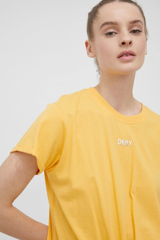 помаранчевий Бавовняна футболка Dkny