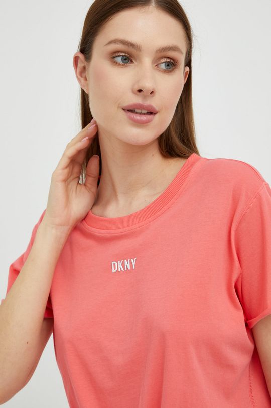 ostrá růžová Bavlněné tričko Dkny