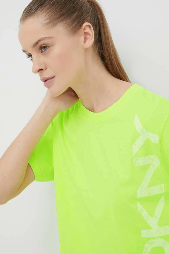 zielony Dkny t-shirt bawełniany DP1T8459 Damski