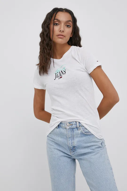 λευκό Tommy Jeans - Μπλουζάκι