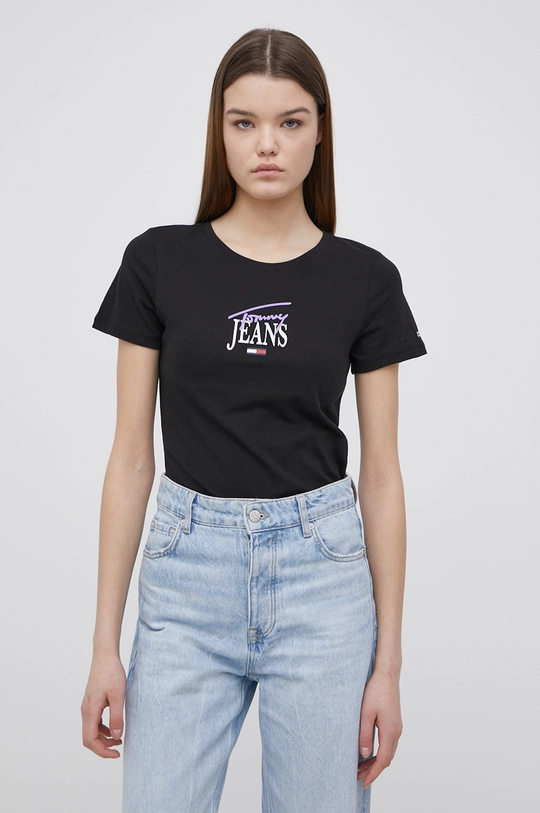 fekete Tommy Jeans t-shirt