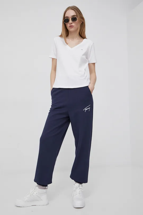 πολύχρωμο Tommy Jeans - Βαμβακερό μπλουζάκι (2-pack)