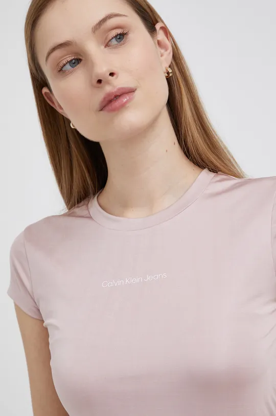 roza Majica kratkih rukava Calvin Klein Jeans