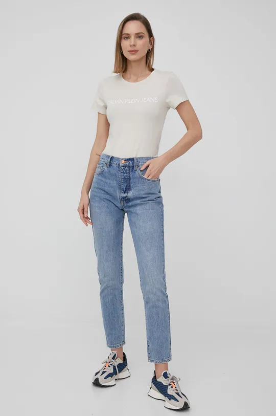 Bombažen t-shirt Calvin Klein Jeans  100% Bombaž