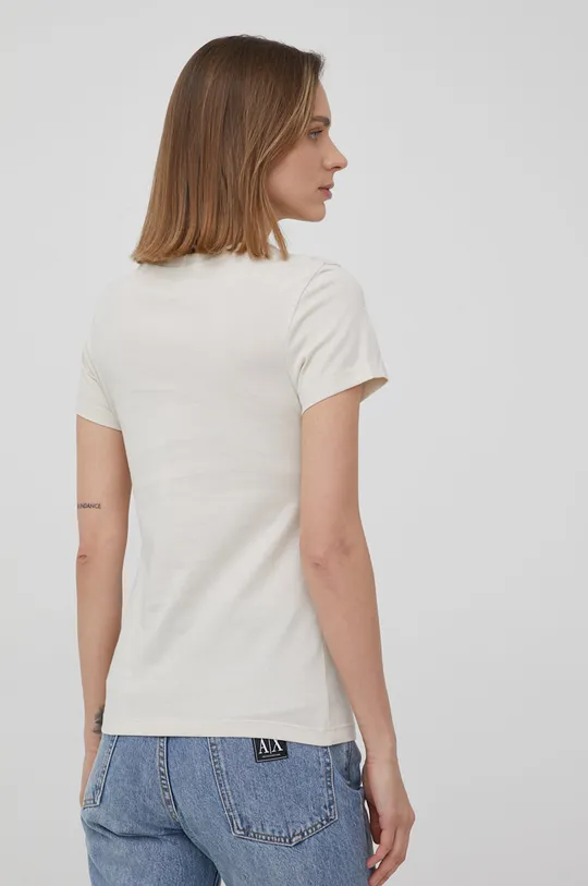 bež Bombažen t-shirt Calvin Klein Jeans