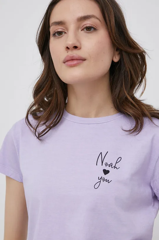 фіолетовий Бавовняна футболка JDY
