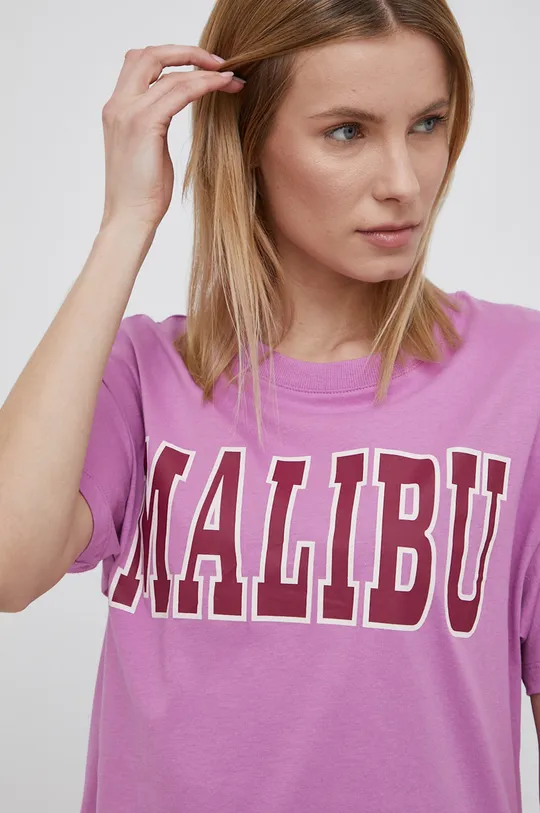 różowy JDY t-shirt bawełniany