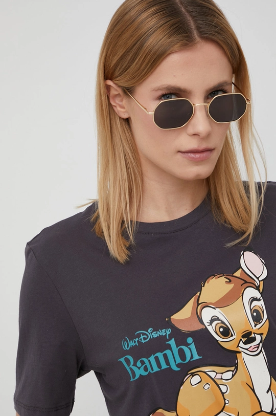 szary Only t-shirt bawełniany x Disney