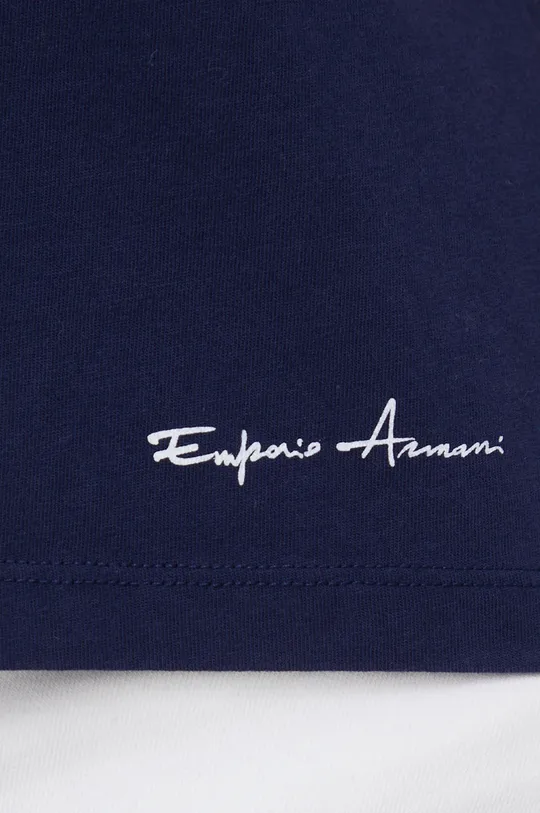 σκούρο μπλε Βαμβακερό μπλουζάκι Emporio Armani