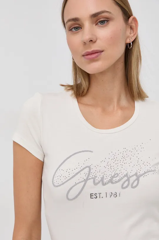 beżowy Guess T-shirt