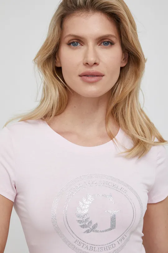 ροζ Guess - Μπλουζάκι
