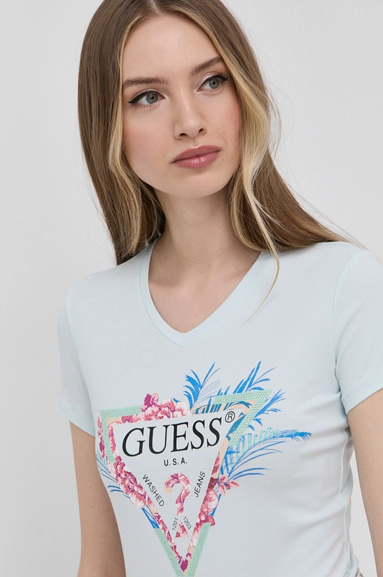 μπλε Μπλουζάκι Guess