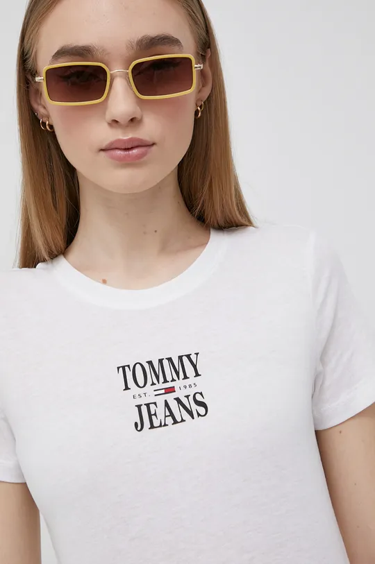 λευκό Μπλουζάκι Tommy Jeans