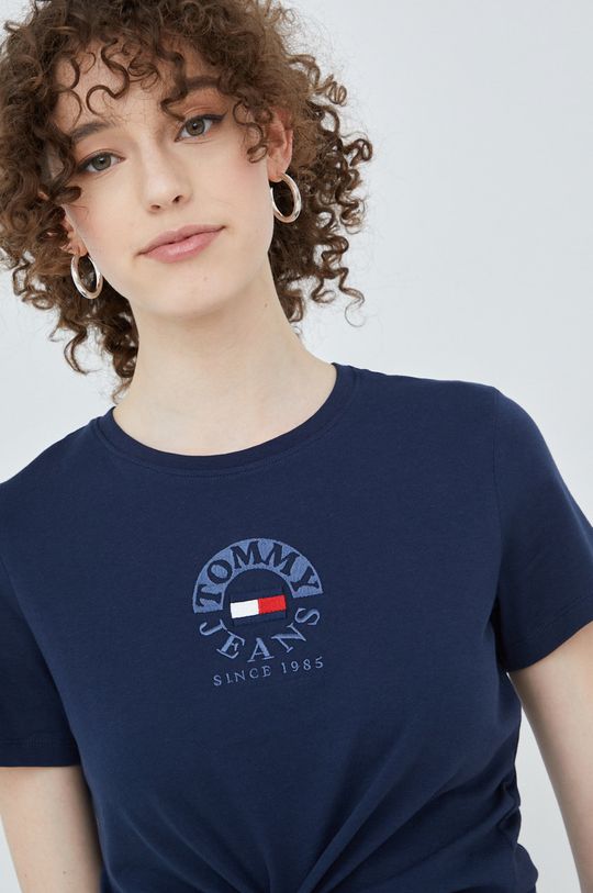 bleumarin Tommy Jeans tricou din bumbac