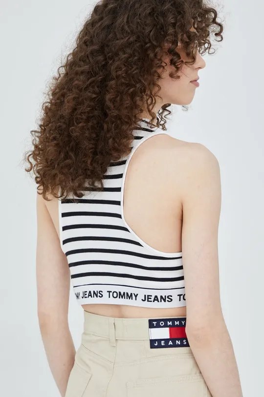 Top Tommy Jeans  62% Βαμβάκι, 22% Βισκόζη, 16% Σπαντέξ