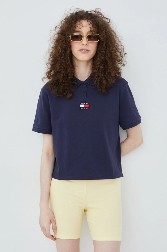 granatowy Tommy Jeans t-shirt bawełniany DW0DW10347.PPYY