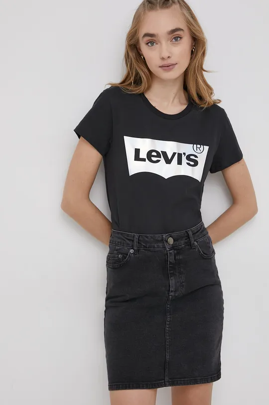 crna Pamučna majica Levi's