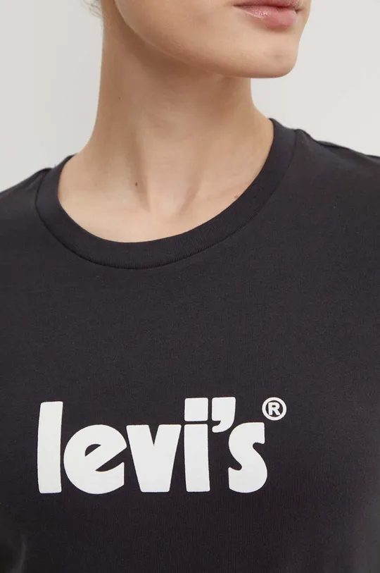 Хлопковая футболка Levi's 17369.1756 чёрный