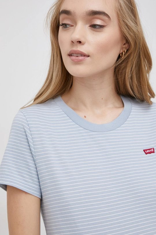 niebieski Levi's T-shirt bawełniany