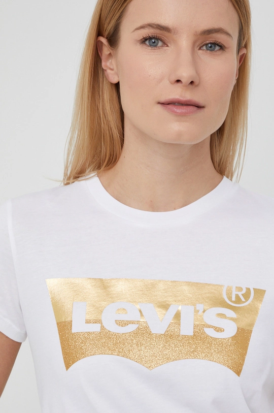 alb Levi's tricou din bumbac