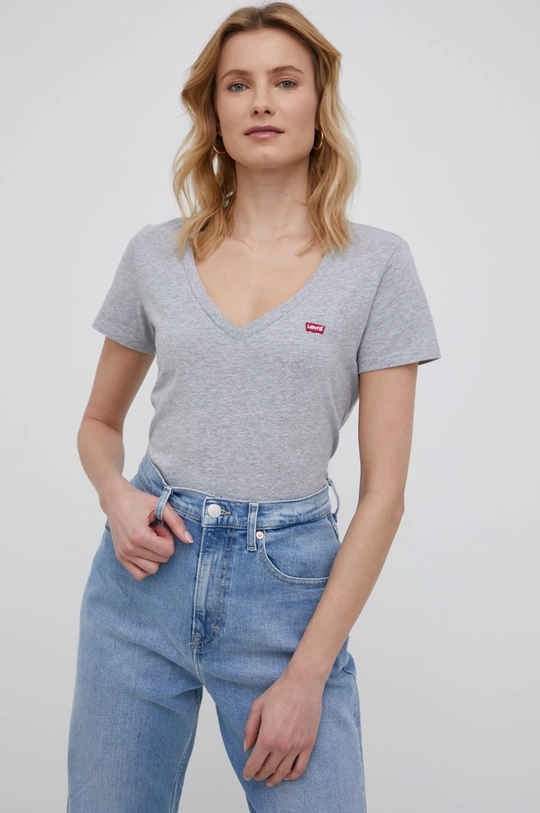 gray Levi's cotton t-shirt